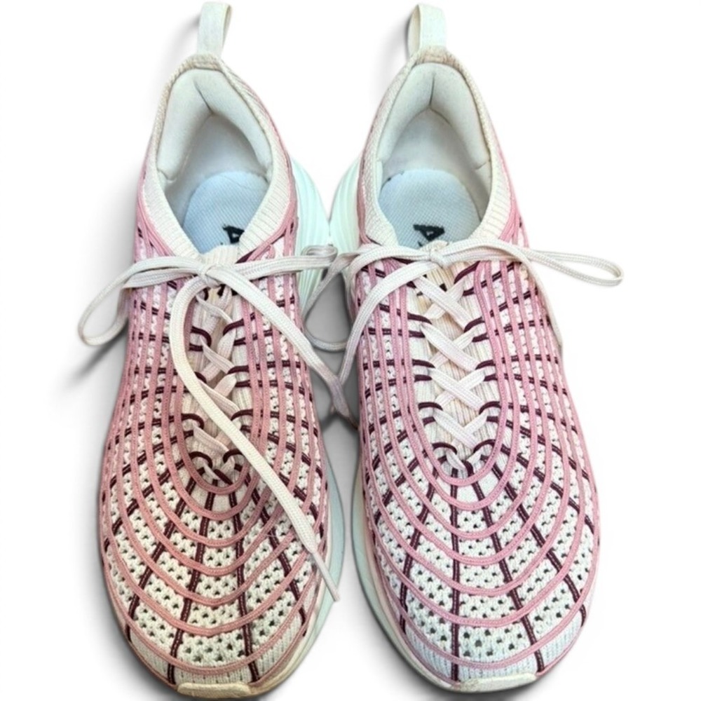 APL Sneakers Womens 10‎ Pink TechLoom Zipline Running Shoes Webbed Knit Athletic